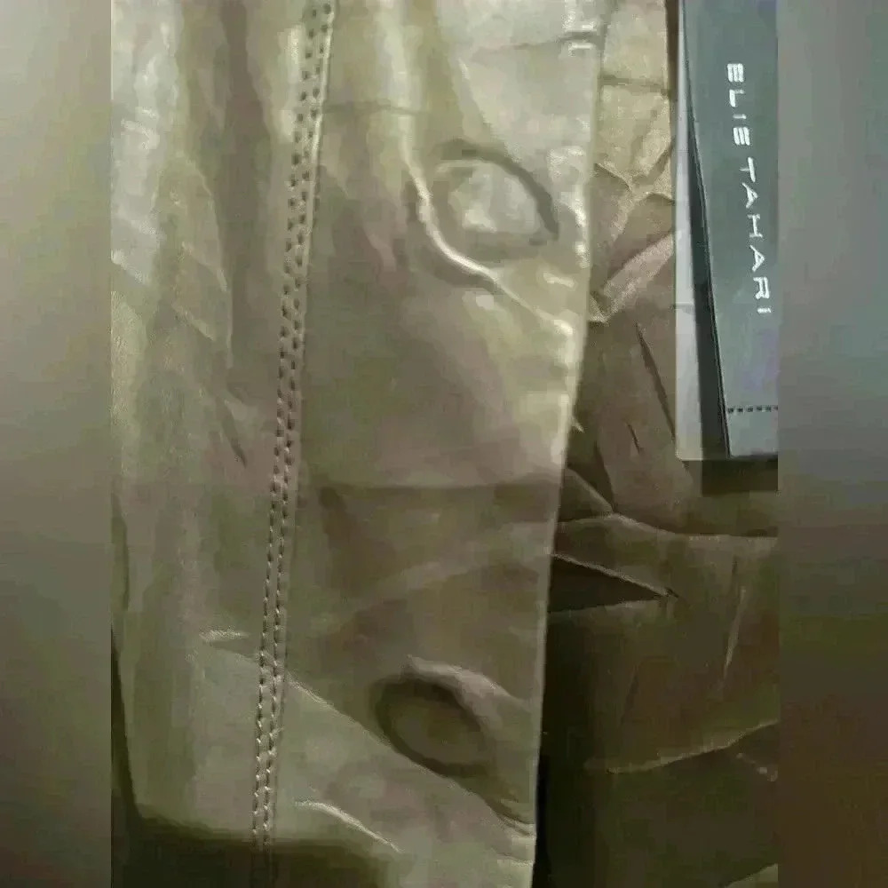 Brand new Elie Tahari Brown Leather Jacket Size large - Picture 8 of 14